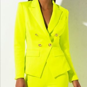 Neon Green Blazer